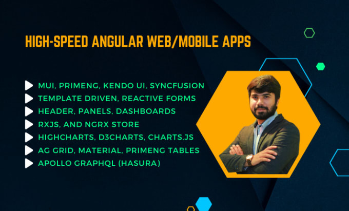 Gig Preview - Develop high performing web pages in angular js, 2, 12, 13, 14, 15, and 16