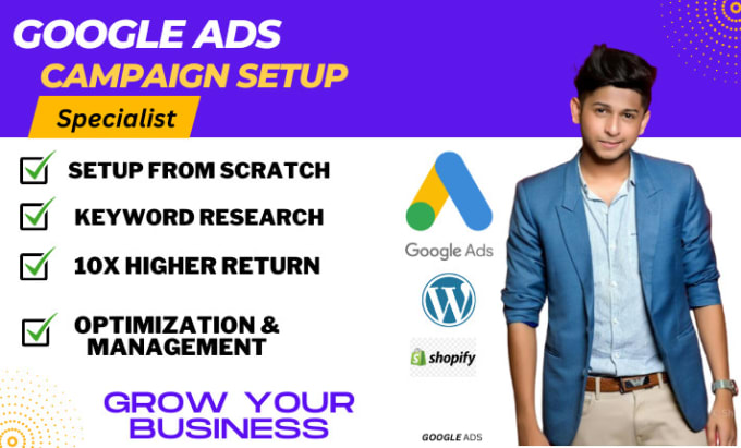 Gig Preview - Manage your google ads adwords PPC campaign, PPC search ads campaign