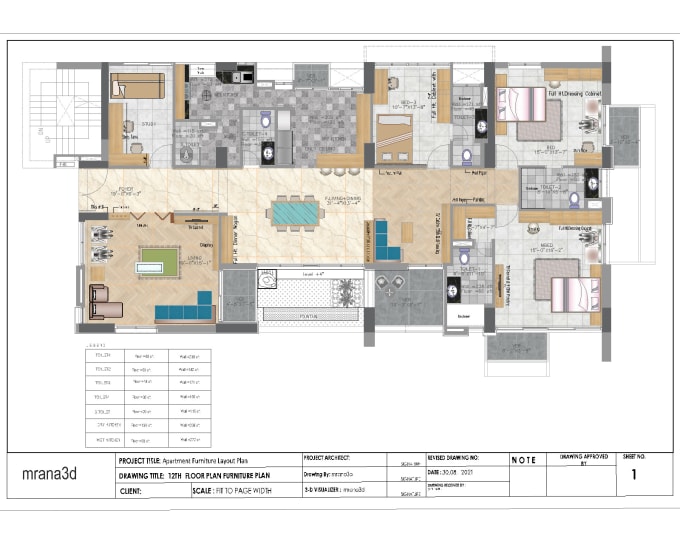 Gig Preview - Make architectural  interior drawings autocad design