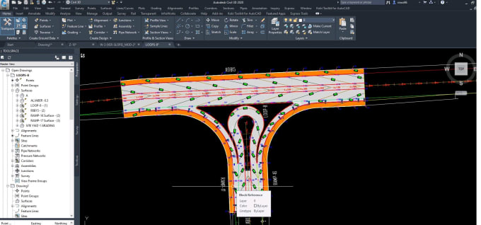 Gig Preview - Design roads, grading, dry, wet utilities in auto cad civil 3d