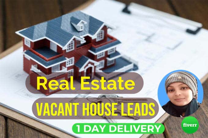 Gig Preview - Provide real estate verified vacant house leads fast delivery