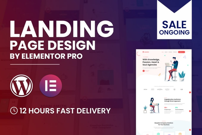 Bestseller - create responsive wordpress landing page design by elementor pro