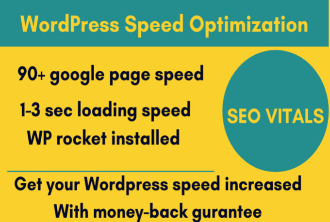 Gig Preview - Increase website speed for google pagespeed and gtmetrix