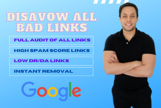 Gig Preview - Audit and disavow bad links for google penalty removal