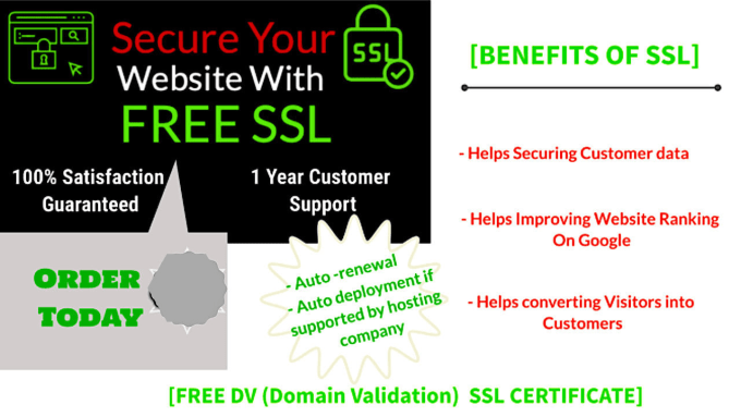 Gig Preview - Install a free SSL certificate