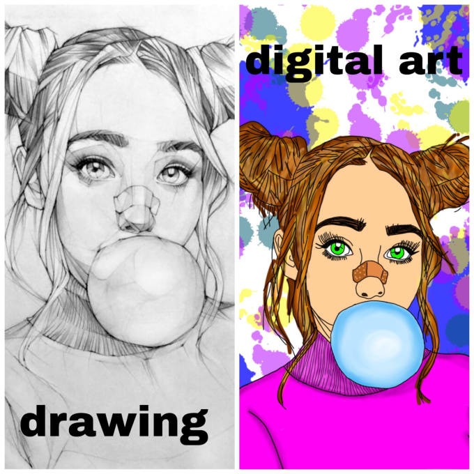 Bestseller - make digital art of your hand drawn pictures,logo,portraits