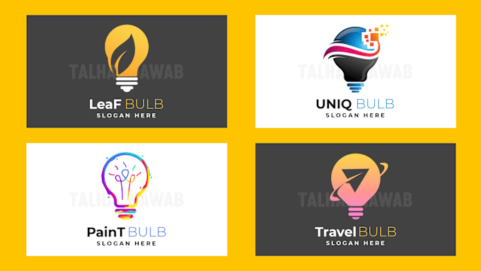 Gig Preview - Do unique bulb logo design for your business