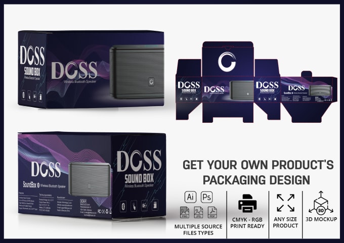 Gig Preview - Do packaging design, box design, product packaging and label design