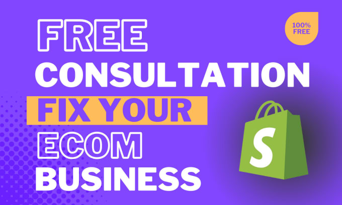 Gig Preview - Give you a free consultation to fix your ecommerce business