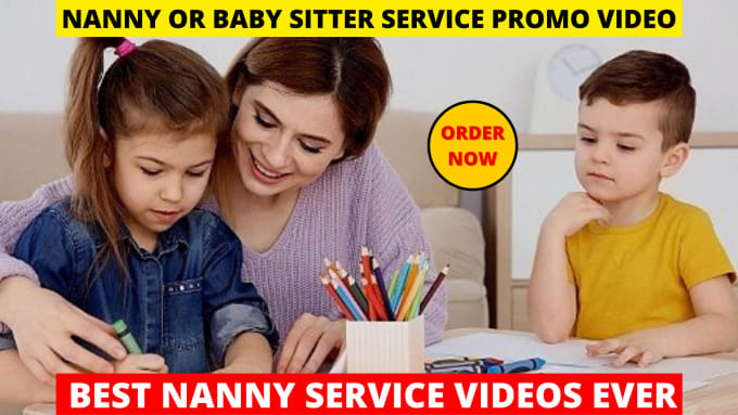 Gig Preview - Nanny or baby sitter or child care service promo video