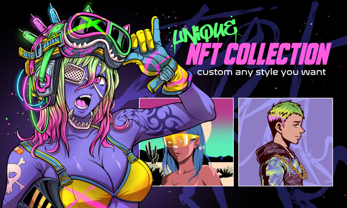 Gig Preview - Create your nft collection with anime or cartoon style