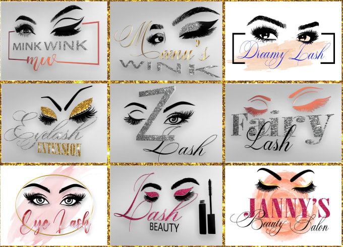 Gig Preview - Design beautiful eyelashes logo