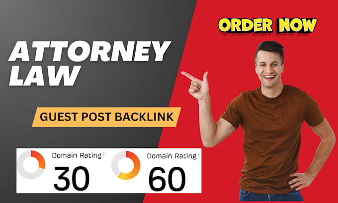 Gig Preview - Publish attorney law article with high da guest post for premium backlinks