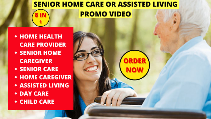 Bestseller - senior home care or assisted living 2d animated promo video