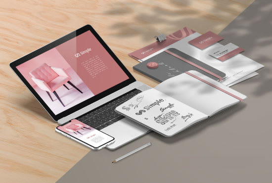 Gig Preview - Design your brand stationary , brand book and guidelines