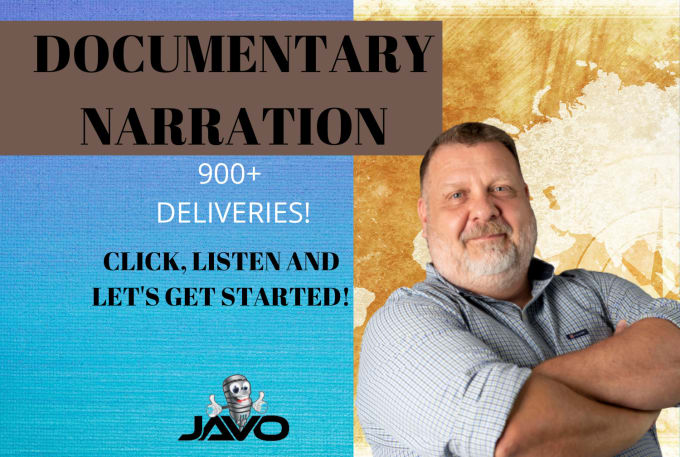 Gig Preview - Deliver your documentary or historical voice over narration