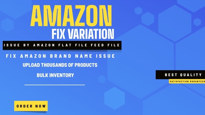 Gig Preview - Fix amazon product variation issue via feed file