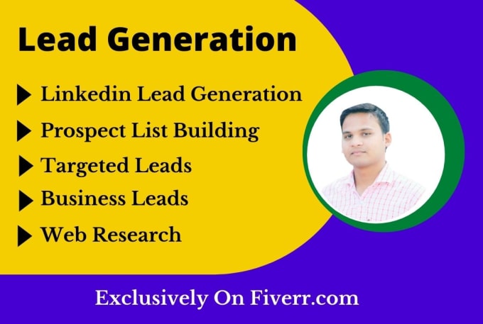 Gig Preview - Do b2b lead generation business lead and linkedin lead generation