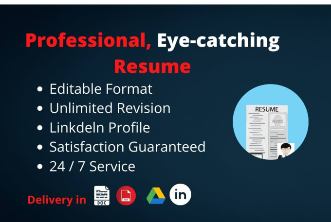 Gig Preview - Professional resume writing and linkedin services in 12 hours