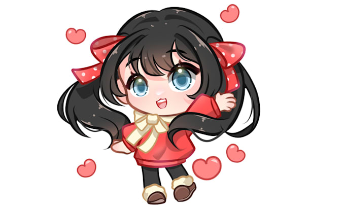 Bestseller - draw cute chibi style icon for profile, stream and stickers