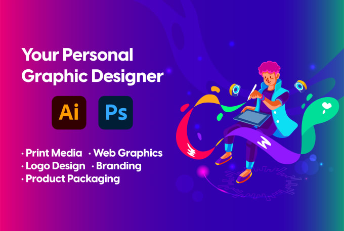 Gig Preview - Be your professional graphic designer