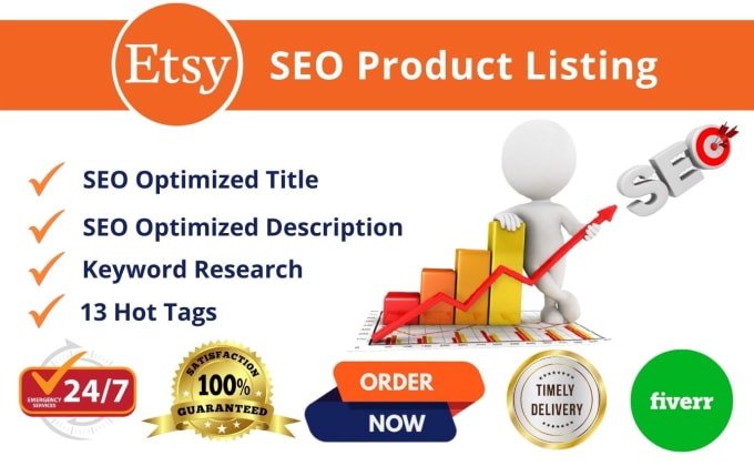 Gig Preview - Do etsy SEO listing with title and description