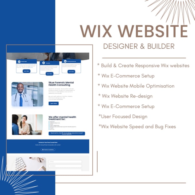 Gig Preview - Build, design, redesign, develop wix ecommerce, wix website,