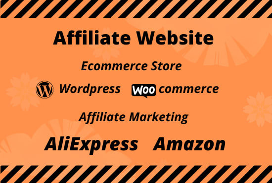 Gig Preview - Create wordpress affiliate website with amazon or aliexpress dropshipping store