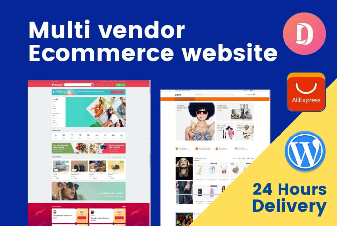 Gig Preview - Build multi vendor ecommerce woocommerce website