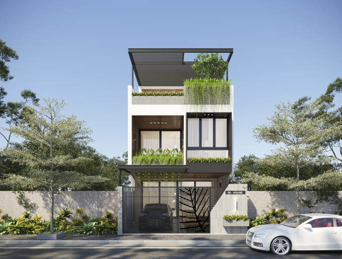 Bestseller - create 3d model and render exterior with landscape