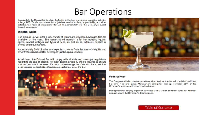 Gig Preview - Write a perfect bar or restaurant business plan for you