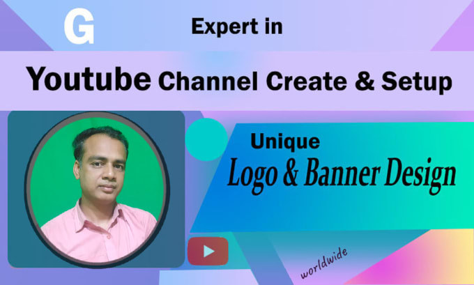 Gig Preview - Create, design, and optimize your youtube channel with banner and logo