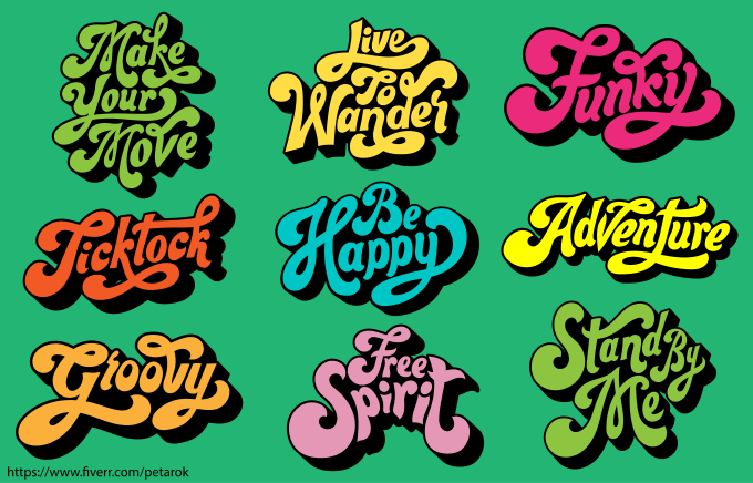 Gig Preview - Design custom hand lettering, typography font or text logo, and t shirt