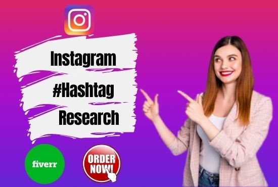 Gig Preview - Research hashtags for instagram engagement and growth