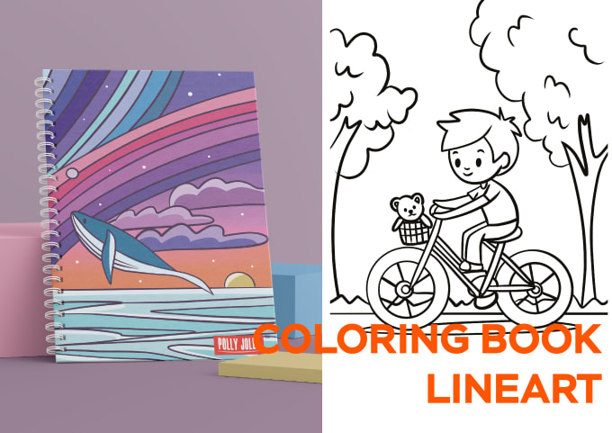 Gig Preview - Do beautiful line art for coloring book