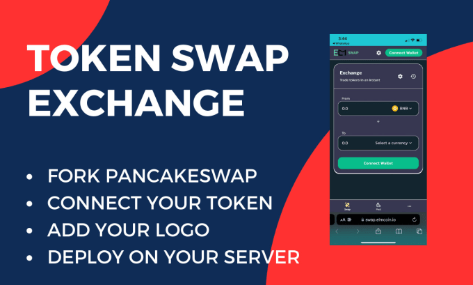 Gig Preview - Build a swap exchange website like pancakeswap