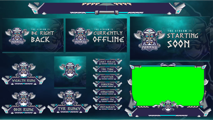 Gig Preview - Design custom animated twitch overlay package for your stream