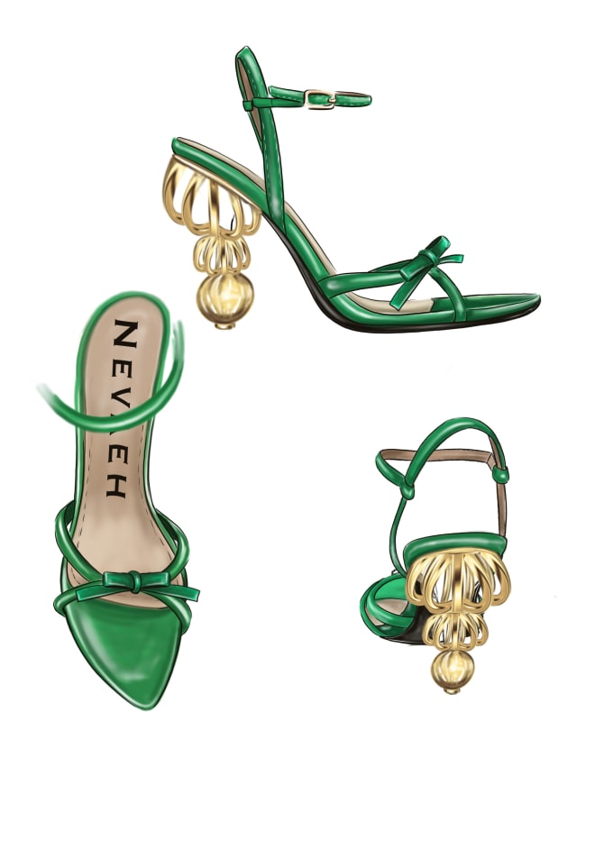 Gig Preview - Sketch shoe designs and footwear illustrations