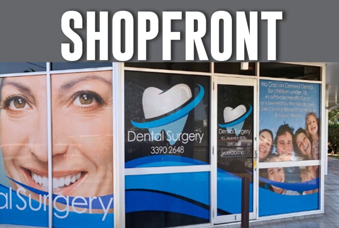 Gig Preview - Creative shopfront or storefront window graphics