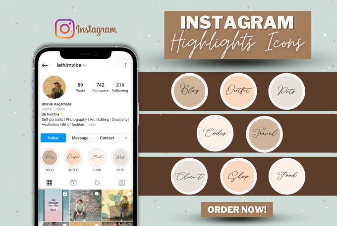 Gig Preview - Design instagram highlights cover icons