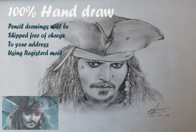 Gig Preview - Do hand draw any pencil sketch and pencil art portrait in 24 hours