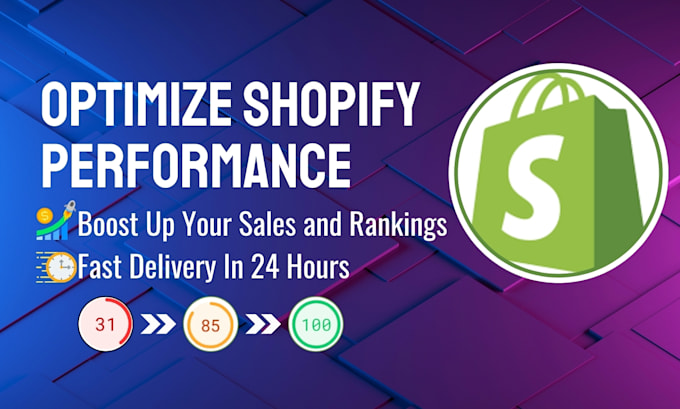 Gig Preview - Boost your shopify stores speed in just 1 day for improved conversions