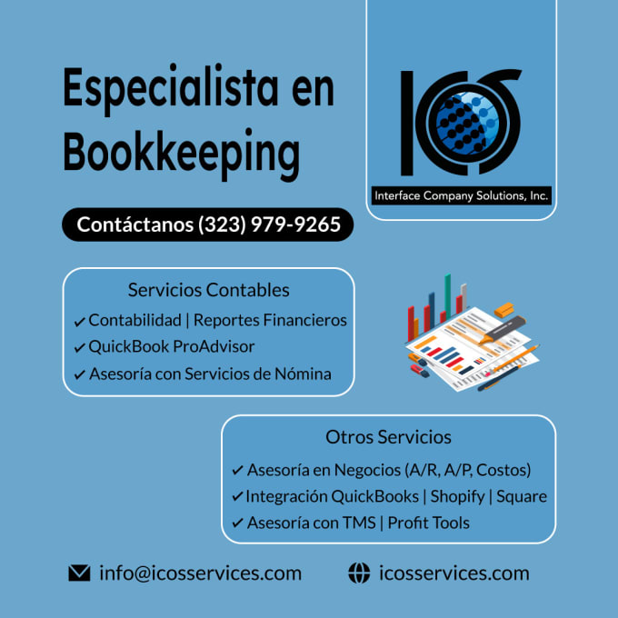 Gig Preview - Process monthly bookkeeping on quickbooks online, spanish speaker only