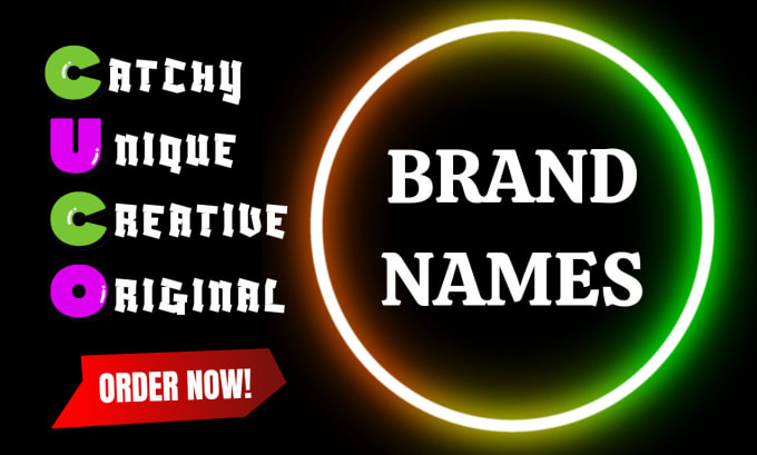 Gig Preview - Create stunning names for your brand, business and company