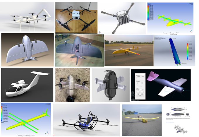 Gig Preview - Do aircraft design, vtol uav design, drone design and aerospace engineering work