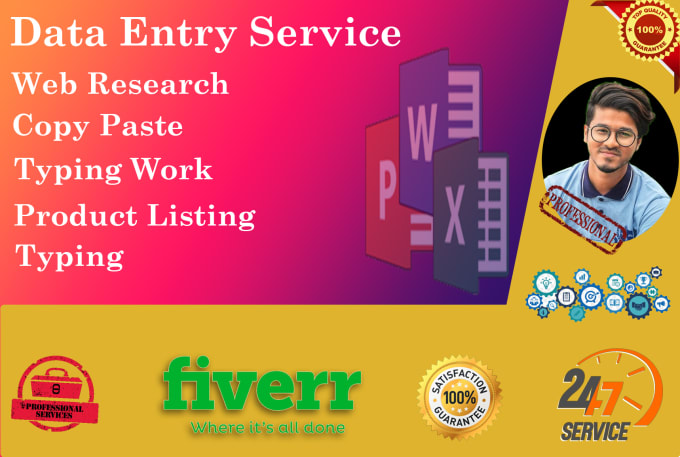 Bestseller - do data entry, copy paste, web research, quick task