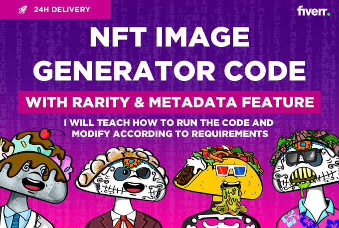 Gig Preview - Sell you the code for generating nfts