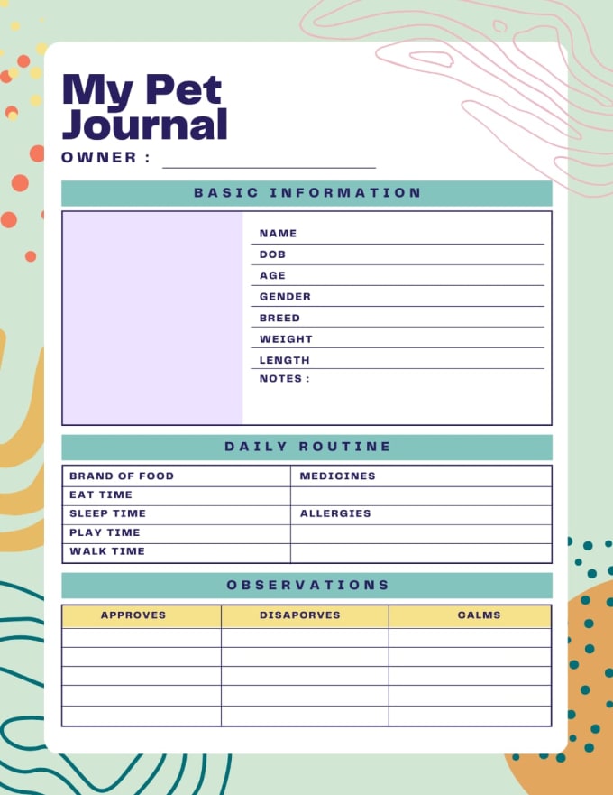 Gig Preview - Design journal, planner, motivational notebook and calendar