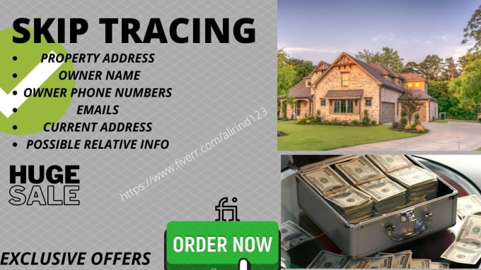 Gig Preview - Do real estate skip tracing and llc skip tracing in bulk