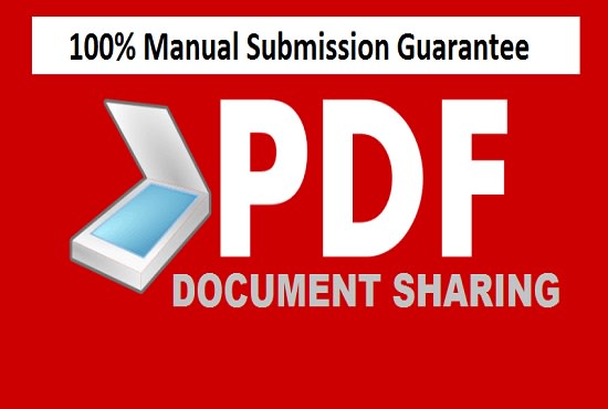 Gig Preview - Do PDF submission to top 50 document sharing sites